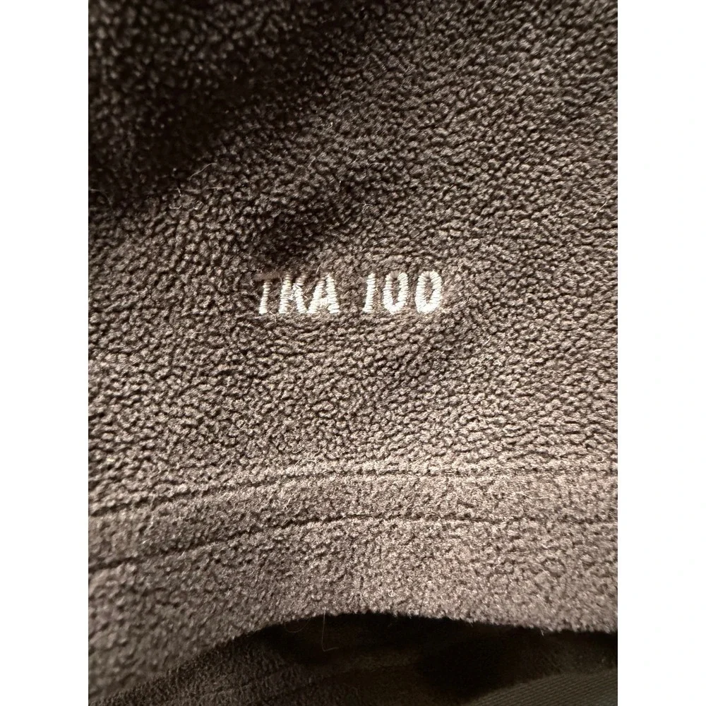 The‎ North Face Fleece Pullover Mens Brown TKA 100 Quarter Zip Large